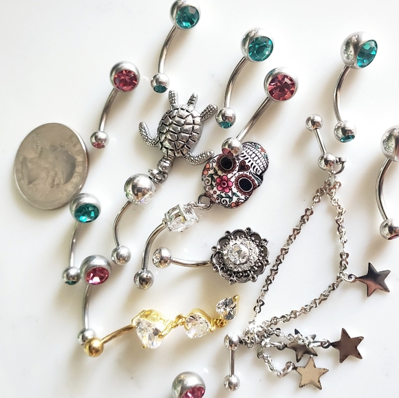 LAST ONE 🤩ot of 15 Naval Body Piercing Jewelry NWOT - Picture 4 of 4